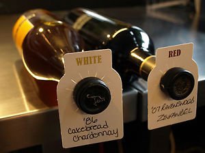 100 Absolute Products Store Wine Tags – Dual Label (Red/White) Wine Cellar Tag. Wine Tags To Organize Wine Collection. Gift For Wine Lovers. (See Below For Special)