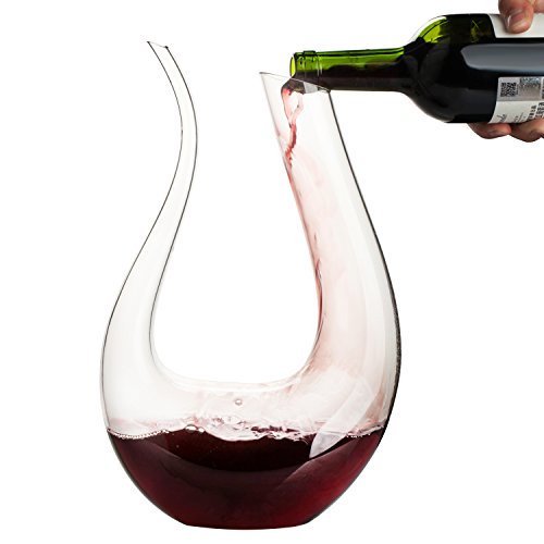 Wine Decanter,WBSEos 1.5L U Shape Classic Wine Carafe, Wine Accessories