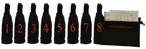 Professional Model, Blind Wine Tasting Kit with Pouch, 8 Numbers