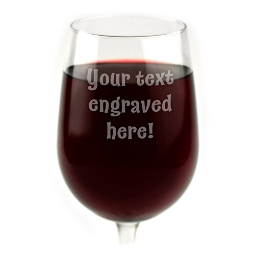 Personalized Wine Glass Engraved with Your Custom Text